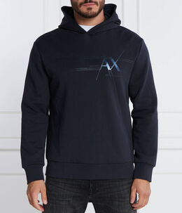 Armani Exchange: Синий свитер 