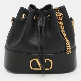 Valentino: Чёрная сумка  VLogo Signature