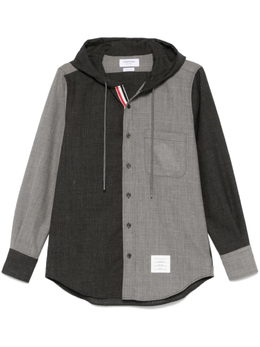 Thom Browne: Серая рубашка  RWB