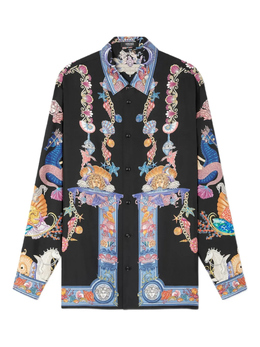 Versace: Чёрная рубашка 
