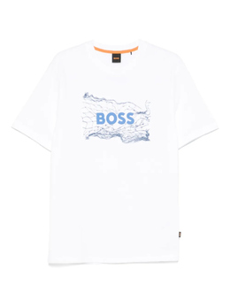 BOSS: Белая футболка 