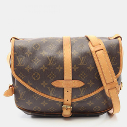 Louis Vuitton: Коричневая сумка через плечо 