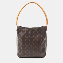 Louis Vuitton: Коричневая сумка  Looping