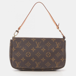 Louis Vuitton: Коричневая сумка на руку  Pochette Accessoires