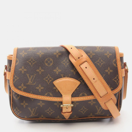 Louis Vuitton: Коричневая сумка через плечо 