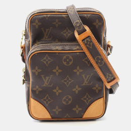 Louis Vuitton: Коричневая сумка через плечо 