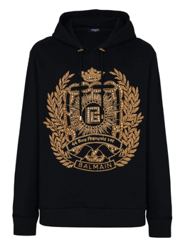 Balmain: Толстовка с вышивкой 