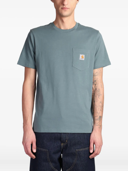 Carhartt WIP: Зелёная футболка 