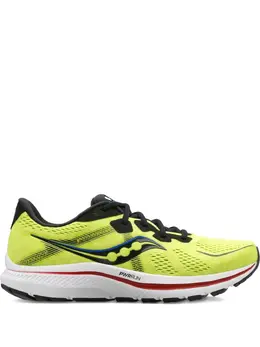 Saucony: Жёлтые кроссовки 