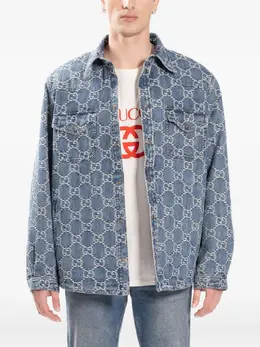 Gucci: Жаккардовая куртка  GG