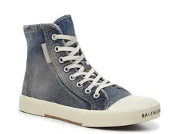 Balenciaga: Голубые кроссовки 