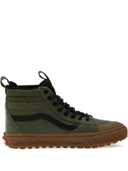 Vans: Зелёные кроссовки  Sk8-Hi