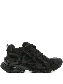Balenciaga: Чёрные кроссовки  Runner