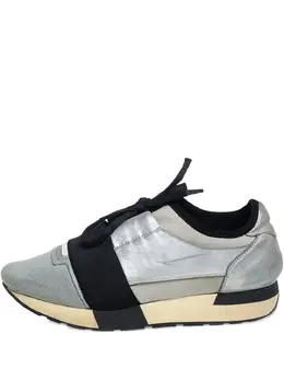 Balenciaga Pre-Owned: Серебристые кроссовки 