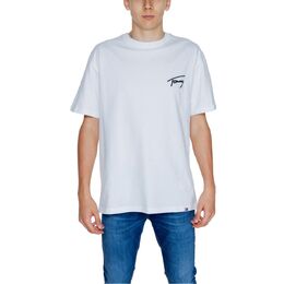 Tommy Jeans: Белая футболка 