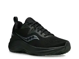 Saucony: Чёрные кроссовки 