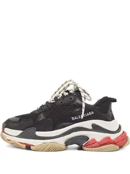 Balenciaga Pre-Owned: Чёрные кроссовки 