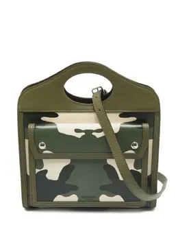 Burberry Pre-Owned: Зелёная сумка-шоппер 