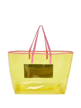 Versace Pre-Owned: Жёлтая сумка-шоппер 