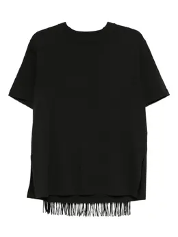 Sportmax: Футболка бахромой 