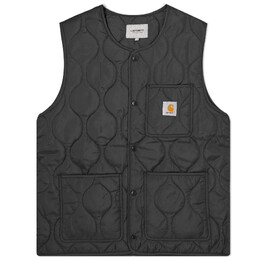 Carhartt WIP: Чёрный жилет 