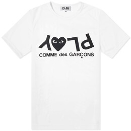 Comme Des Garçons Play: Белая футболка 