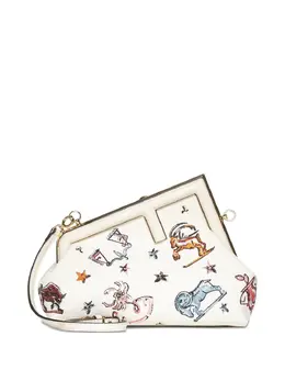 FENDI: Белый клатч 