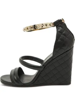 CHANEL Pre-Owned: Чёрные сандалии 
