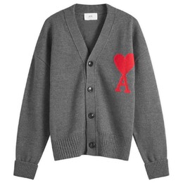 AMI Paris: Красный кардиган  Ami