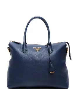 Prada Pre-Owned: Синяя сумка-шоппер 