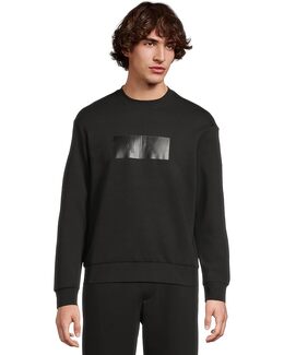 Armani Exchange: Чёрная толстовка 