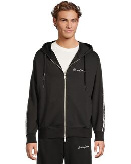 Armani Exchange: Чёрная толстовка 