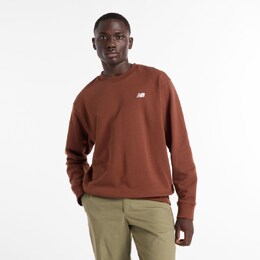 New Balance: Коричневая толстовка 
