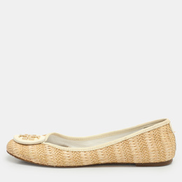 Tory Burch: Бежевые балетки 