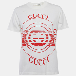 Gucci: Белая футболка  Disk