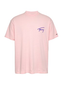 Tommy Jeans: Розовая рубашка 