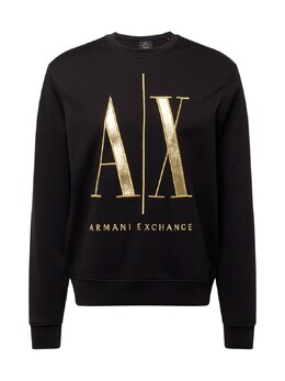 Armani Exchange: Чёрная толстовка 