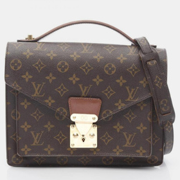 Louis Vuitton: Коричневая сумка 