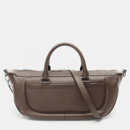 Louis Vuitton: Коричневая сумка  Épi