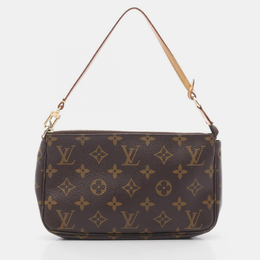 Louis Vuitton: Коричневая сумка  Pochette Accessoires