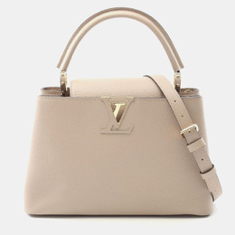 Louis Vuitton: Бежевая сумка 