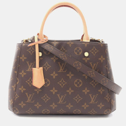 Louis Vuitton: Коричневая сумка  Montaigne