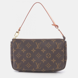 Louis Vuitton: Коричневая сумка  Pochette