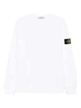 Stone Island: Белый свитшот 