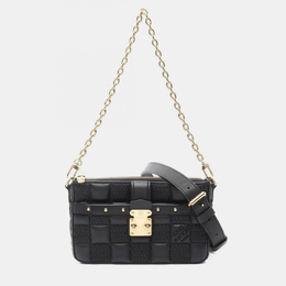 Louis Vuitton: Чёрная сумка  Pochette
