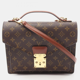 Louis Vuitton: Коричневая сумка 
