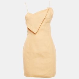 Jacquemus: Бежевое платье 