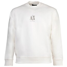 Armani Exchange: Белая толстовка 