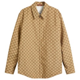 Gucci: Многоцветная рубашка  GG