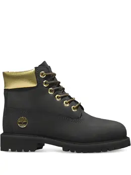 Timberland: Чёрные ботинки 